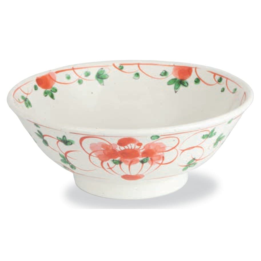 Akae Hana-Karakusa Sori-kodai 22cm Menbachi Kobiki