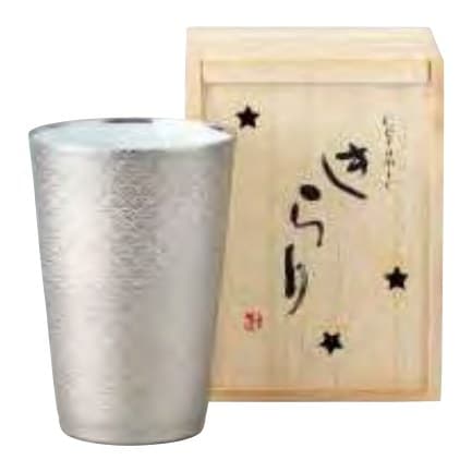 Kirari Thin Tumbler – Seigaiha (Silver)