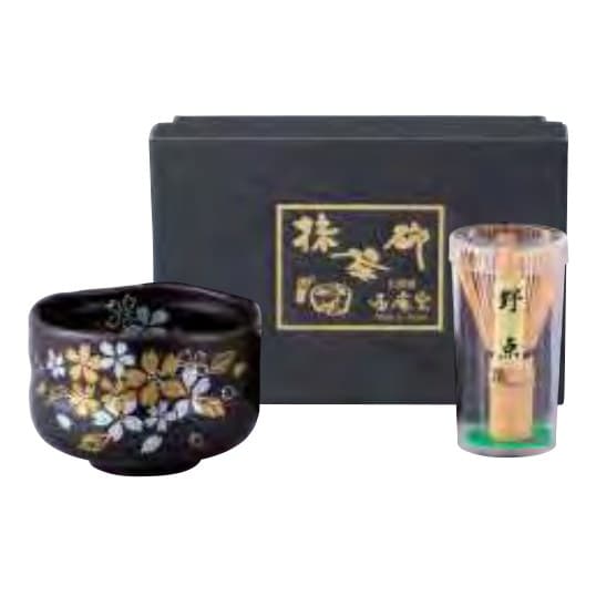 Japanese Seasons Kohiki Cherry Nodate Bowl & Whisk Set