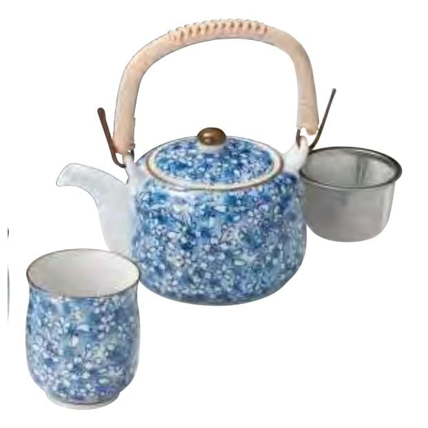 Arita Ware Aozumi Cherry Dobin Tea Set