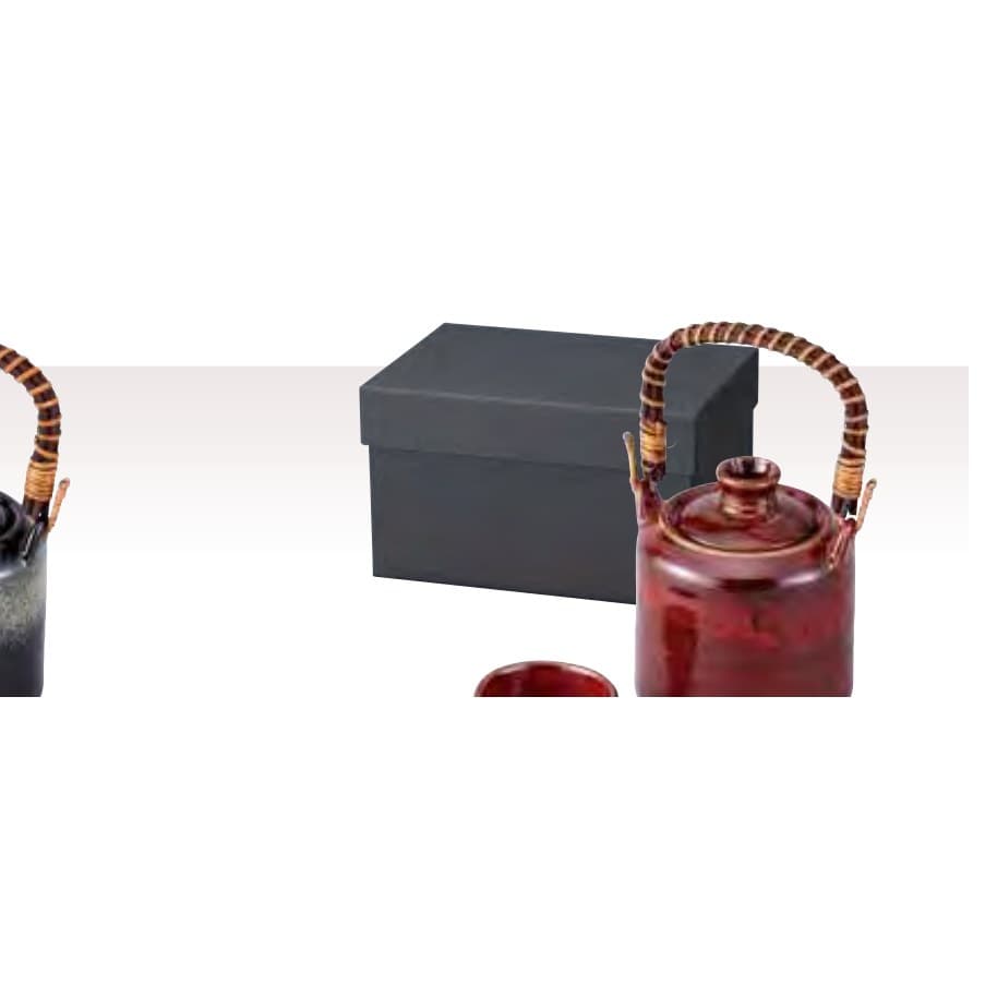 Handled Sake Warmer Set – Red Flow