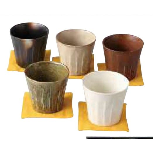 Kagure Faceted Rock Glass Set with Coasters