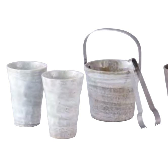Chuhai Set with Ice Pail (Celadon Brush)