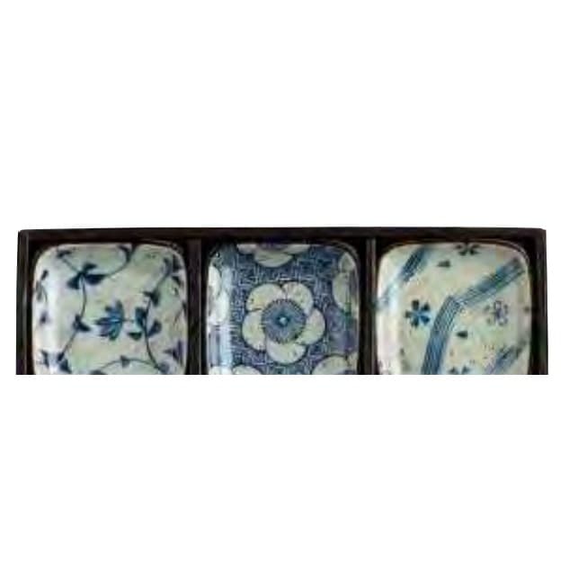 Kosome Flower Square Small Plate Set