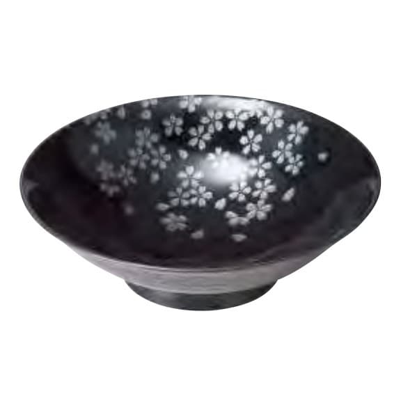 Silver Cherry Serving Bowl (Black)
