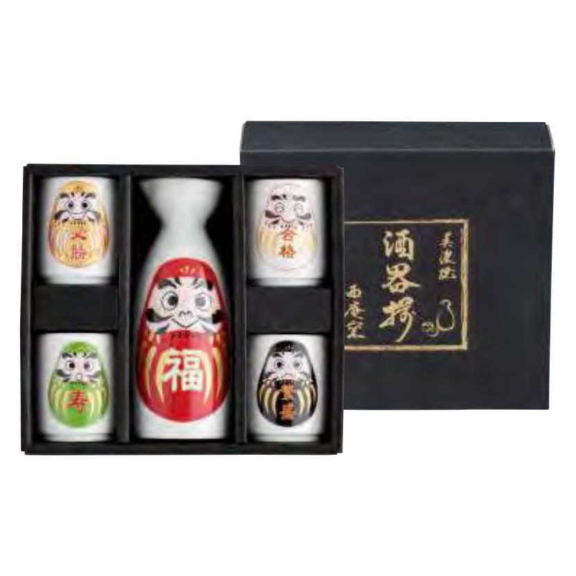 Fukuraku Daruma Sake Set