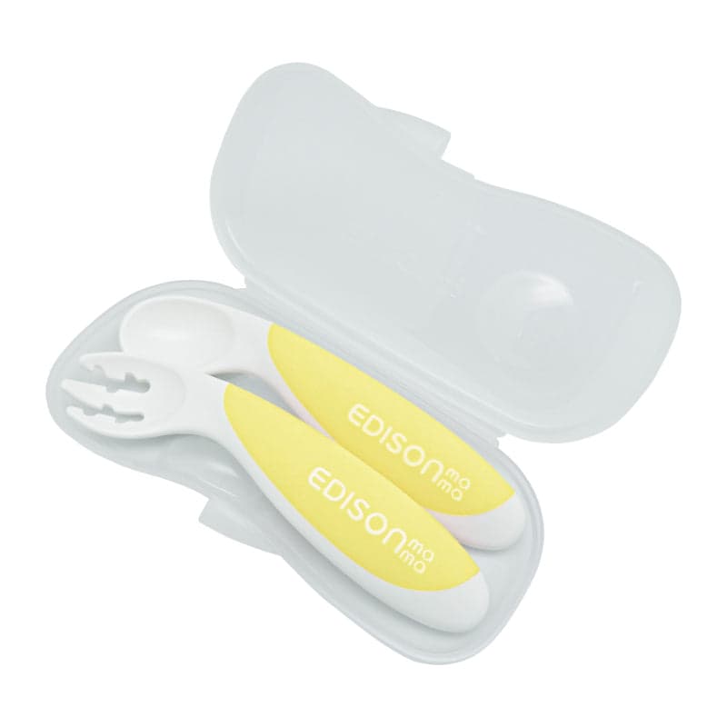 Fork & Spoon Baby (Right-Handed) - Lemon Sherbet