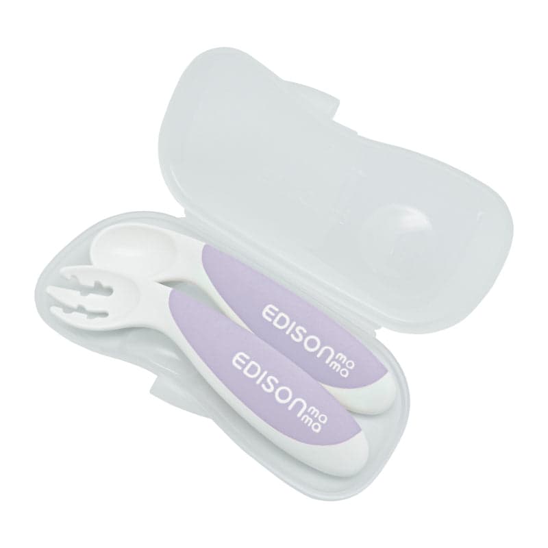 Fork & Spoon Baby (Right-Handed) - Blueberry