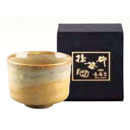 Gold Crystal Kohiki Flow Matcha Bowl