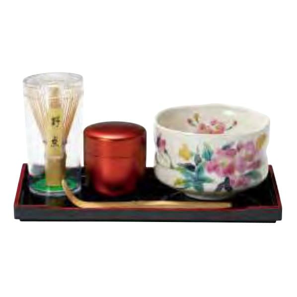 Manyo Kusabana Cherry Small Matcha Bowl Tray Set