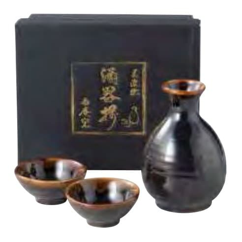 Nippon Round Tokkuri Sake Set