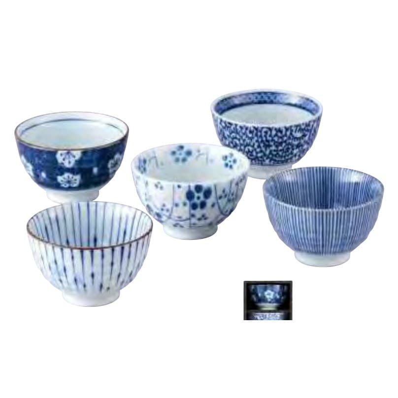 Aizome Five Styles Sencha Cup Set