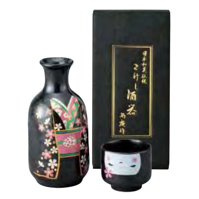 Kokeshi Sake Set (Sakura Komachi)
