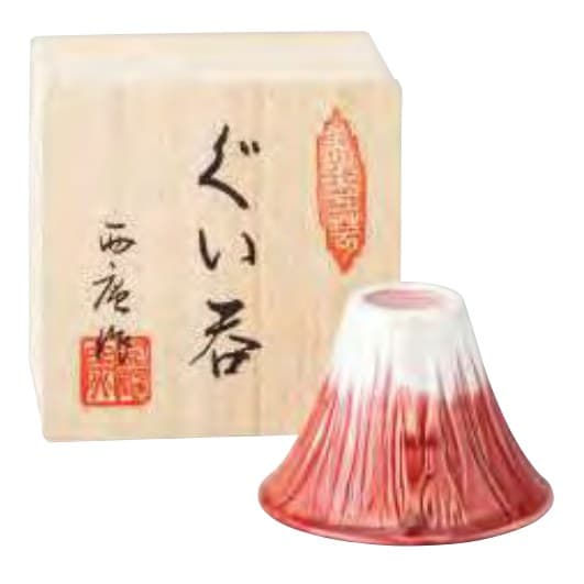 Mt Fuji Sake Cup (Red Fuji)