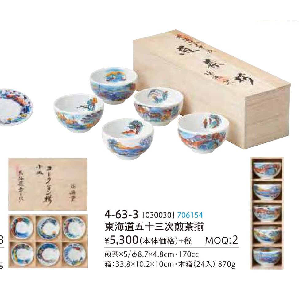Tokaido 53 Stations Sake Cup Set
