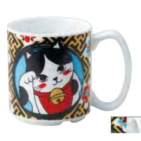 Lucky Cat Mug (Tuxedo)